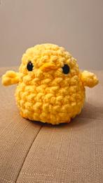 Handgemaakte Gehaakte Amigurumi Plushie Gele Eend, Verzamelen, Spaarpotten, Ophalen of Verzenden, Nieuw, Kunststof, Dier
