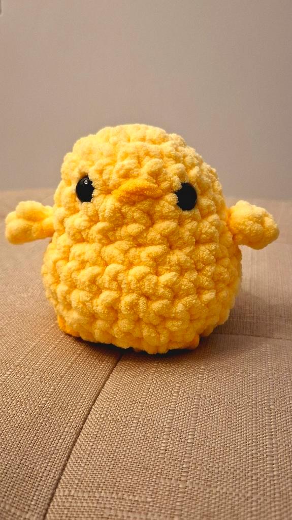 Handgemaakte Gehaakte Amigurumi Plushie Gele Eend, Verzamelen, Spaarpotten, Nieuw, Dier, Kunststof, Ophalen of Verzenden