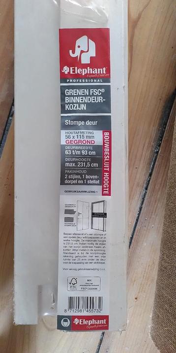 Nieuw Grenen Binnendeurkozijn Elephant 56 x 115mm beschikbaar voor biedingen