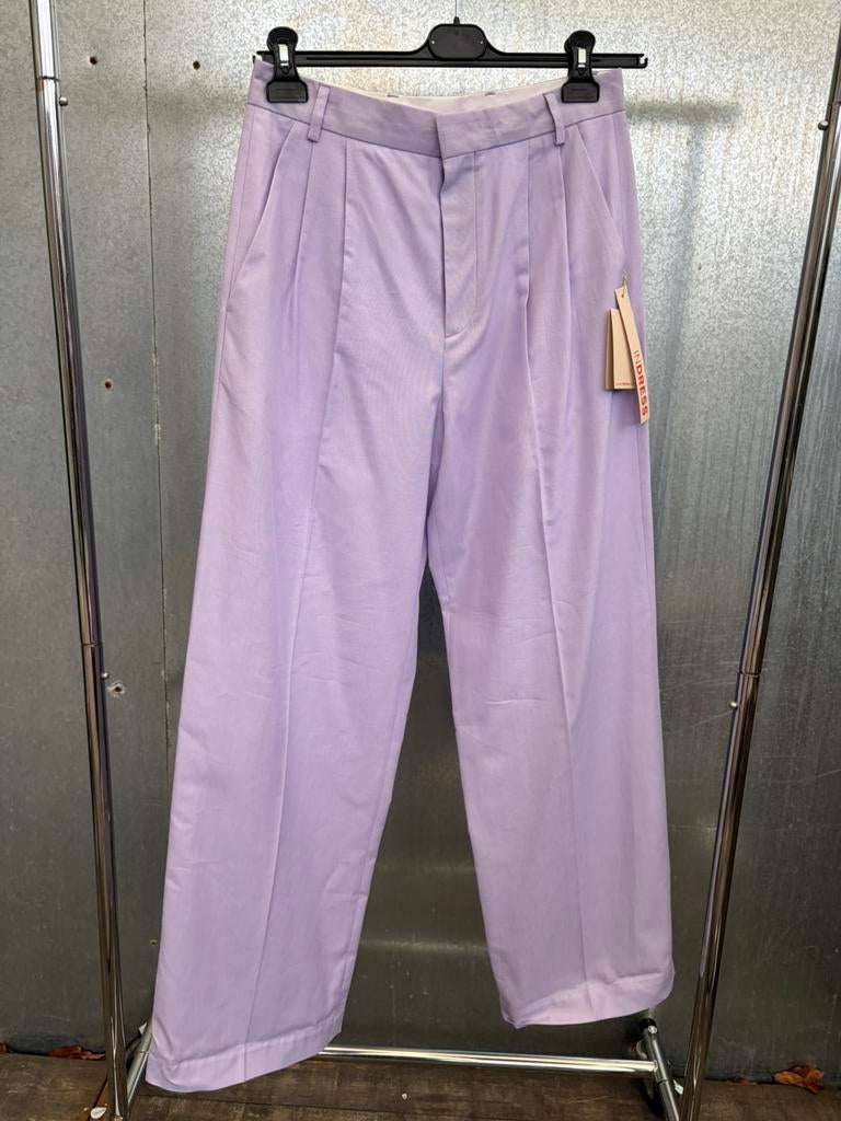 Broek indress 2 M lila pantalon €445 paars nieuw, Ophalen of Verzenden, Zo goed als nieuw, Paars, Lang