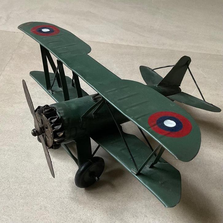 Model vliegtuigje 2 dekker uit de 1ste wereldoorlog, Verzamelen, Luchtvaart en Vliegtuigspotten, Gebruikt, Schaalmodel, Verzenden