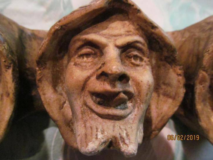 Antieke pijpenstandaard voor 4 pijpen., Verzamelen, Overige Verzamelen, Gebruikt, Ophalen of Verzenden