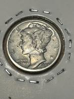 One dime 1944 zilver, Postzegels en Munten, Munten | Amerika, Verzenden