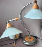 Vintage Tafel/ hang lampen Set, Ophalen of Verzenden, Gebruikt, Glas, Minder dan 50 cm