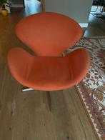 Swan chair replica oranje, Huis en Inrichting, Stoelen, Gebruikt, Overige kleuren, Vintage, Ophalen of Verzenden