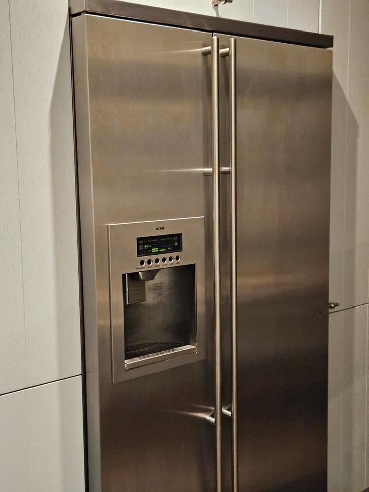 Atag Amerikaanse Koelkast - 176,5 x 89,5 cm, Witgoed en Apparatuur, Koelkasten en IJskasten, Gebruikt, Met aparte vriezer, 160 cm of meer