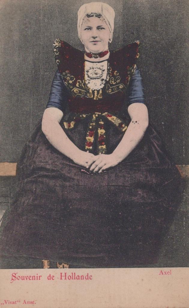 Axel - Klederdracht (1902), Verzamelen, Ansichtkaarten | Nederland, Gelopen, Zeeland, Voor 1920, Verzenden