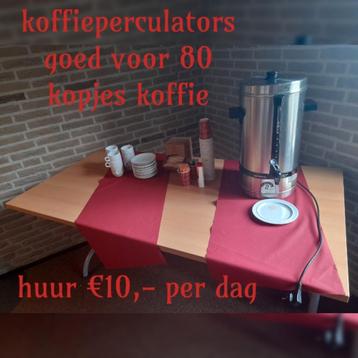 Koffieperculators te huur