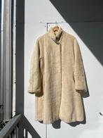 Vintage Llama Wollen jas / lammy coat, Kleding | Dames, Jassen | Winter, Ophalen of Verzenden, Gedragen, Maat 38/40 (M), Beige