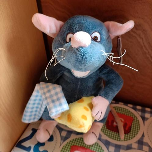 Ratatouille knuffel met kaas en theedoek 30 cm, Kinderen en Baby's, Speelgoed | Knuffels en Pluche, Ophalen of Verzenden