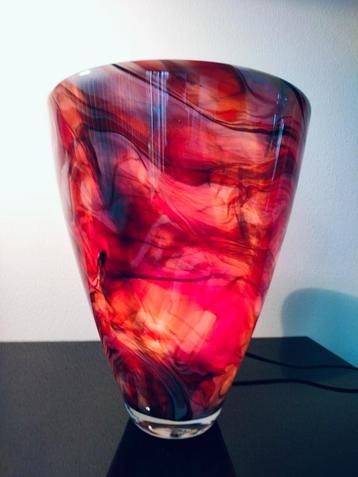 Italie Murano Tafellamp Marmer Glas Warm Kleur Design 1990 beschikbaar voor biedingen
