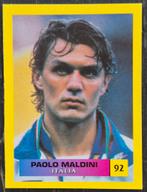 MOS sticker Paolo Maldini - Italië, EK 2000, Ophalen of Verzenden, Zo goed als nieuw, Buitenlandse clubs, Poster, Plaatje of Sticker