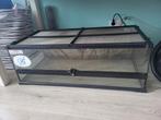 Exo Terra Glazen Terrarium & Achterwand, Dieren en Toebehoren, Ophalen of Verzenden, Zo goed als nieuw, Terrarium of Paludarium