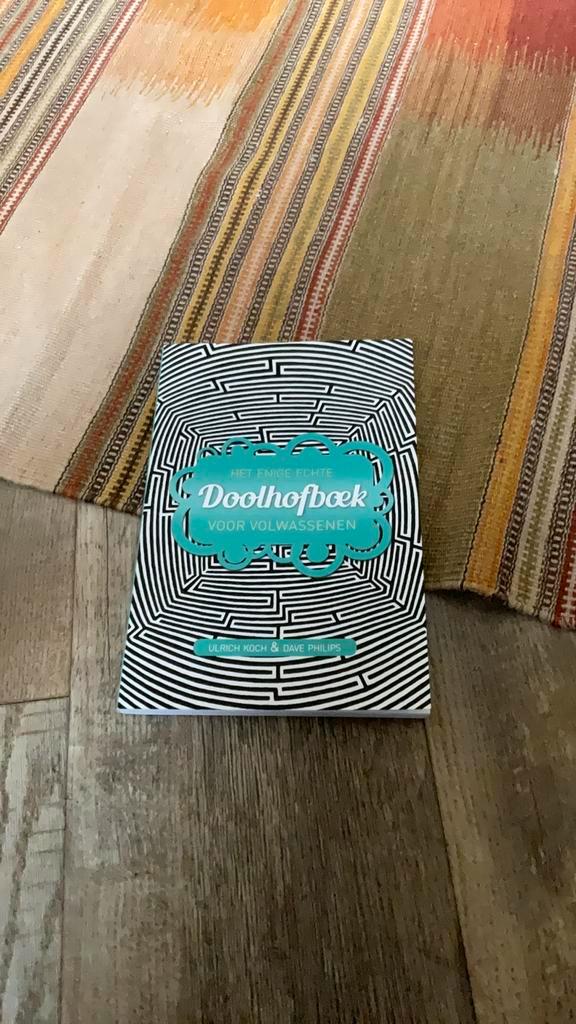Tk het enige echte doolhofboek voor volwassenen, Hobby en Vrije tijd, Denksport en Puzzels, Zo goed als nieuw, Ophalen of Verzenden