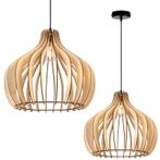 Houten Hanglamp Design, Ophalen of Verzenden, Zo goed als nieuw, Modern, Minder dan 50 cm