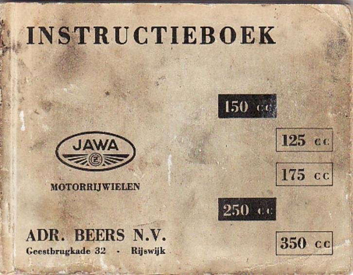 Jawa instructieboek 125 150, 175, 250 350 cc (7359z), Motoren, Handleidingen en Instructieboekjes, Overige merken, Ophalen of Verzenden
