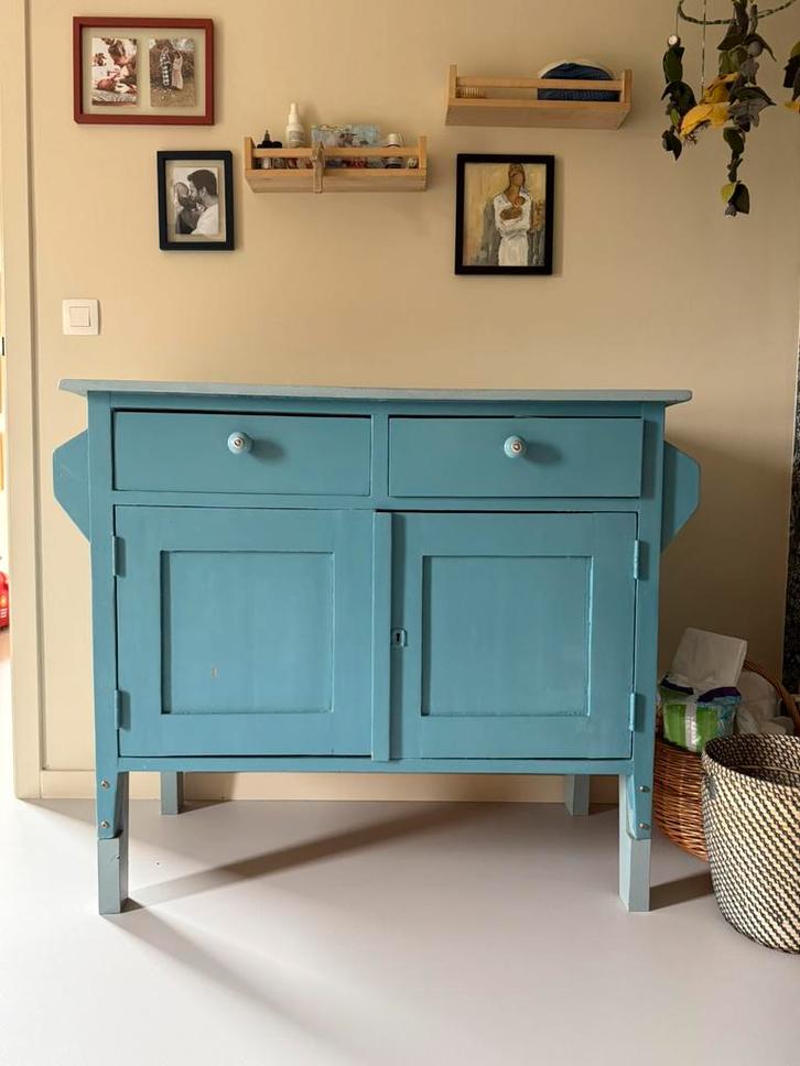 Toffe vintage commode, Kinderen en Baby's, Kinderkamer | Commodes en Kasten, Gebruikt, 90 tot 105 cm, 100 cm of meer, 50 tot 70 cm