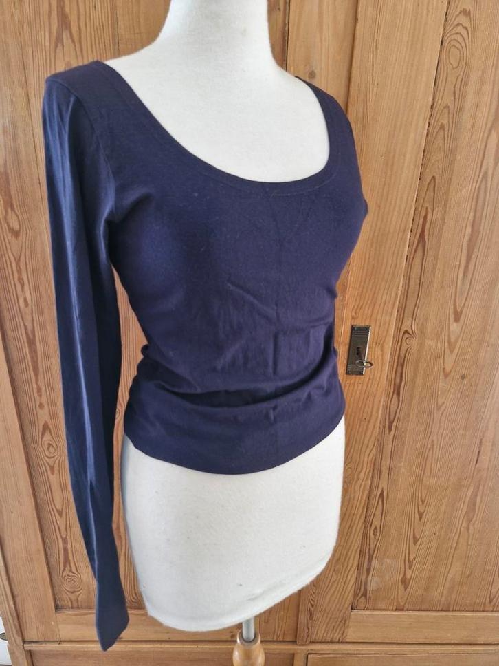 Cora Kemperman paarse top zacht modal mt M zgan!, Kleding | Dames, Tops, Zo goed als nieuw, Maat 38/40 (M), Paars, Lange mouw