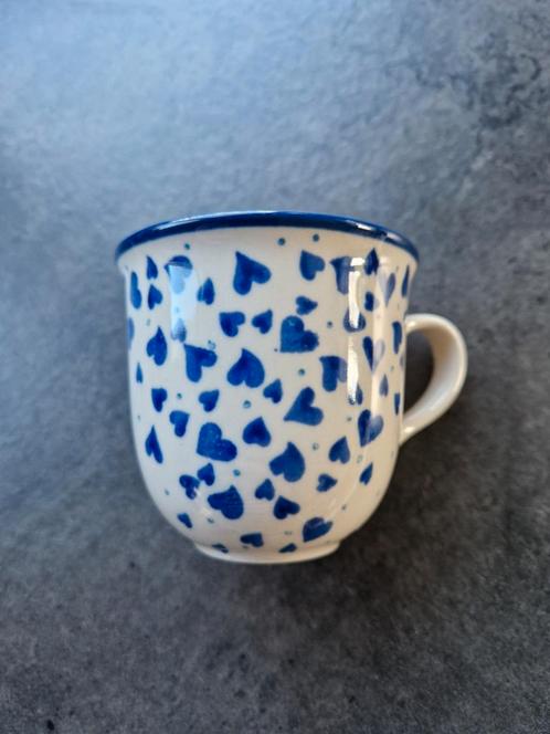 Pools aardewerk Bunzlau tulpmok 180ml, Huis en Inrichting, Keuken | Servies, Zo goed als nieuw, Kop(pen) en/of Schotel(s), Overige stijlen