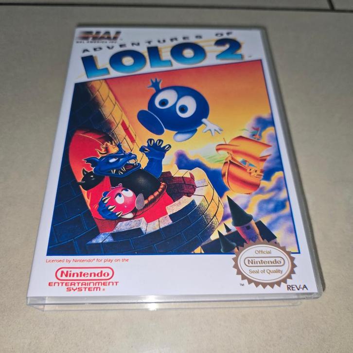 Adventures of Lolo 2 NES Game Case, Spelcomputers en Games, Games | Nintendo NES, Zo goed als nieuw, Avontuur en Actie, 1 speler
