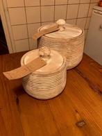 Opbergpot mangohout 2 stuks van JENS Living, Verzenden, Nieuw