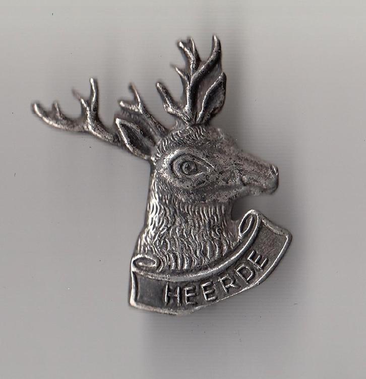 Heerde Hert broche, Verzamelen, Speldjes, Pins en Buttons, Gebruikt, Speldje of Pin, Overige onderwerpen, Ophalen of Verzenden