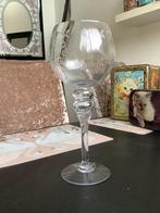 Kristal glas met bloemen, Antiek en Kunst, Antiek | Glas en Kristal, Ophalen of Verzenden