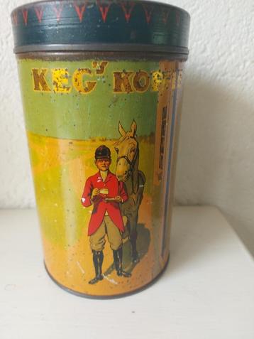 Keg's koffie blik beschikbaar voor biedingen