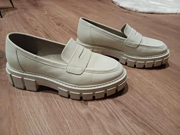 Dames schoenen - loafers - beige/wit - maat 38 beschikbaar voor biedingen