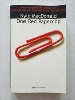 Kyle MacDonald : One Red Paperclip 📎, Boeken, Ophalen of Verzenden, Zo goed als nieuw, Kyle MacDonald