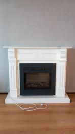 Electrische haard met schouw, Huis en Inrichting, Haarden, Ophalen, Gebruikt, Vrijstaande haard, Elektrische haard