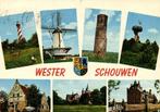 Wester Schouwen - 7 afb + wapen o.a. vuurtoren, molen - 1977, Gelopen, Utrecht, 1960 tot 1980, Ophalen of Verzenden