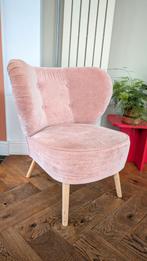 Ikea gubbo roze velvet, Huis en Inrichting, Fauteuils, Ophalen, Hout, Gebruikt, Minder dan 75 cm
