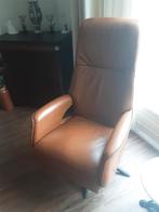 Relax stoel cognac kleur.  Zgan. Maat MEDIUM.  2 jaar oud., Huis en Inrichting, Fauteuils, Ophalen, Zo goed als nieuw, Leer