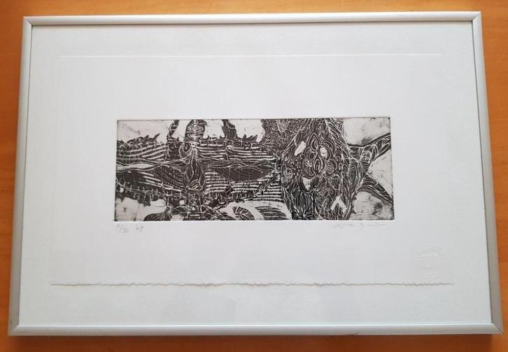 Masato Nagai, ets, gesigneerd, Antiek en Kunst, Kunst | Etsen en Gravures, Ophalen of Verzenden
