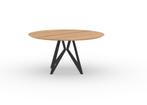 Studio Henk Eettafel 150 cm Rond Eiken Butterfly | €2739, nu, Huis en Inrichting, Studio Henk, Rond, Nieuw, Ophalen of Verzenden