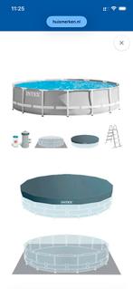 Zwenbad intex, Rond, Zo goed als nieuw, Opzetzwembad, 200 tot 400 cm