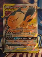 Eevee & Snorlax GX SM169 Black Star Promo - EXC, Ophalen of Verzenden, Gebruikt, Losse kaart