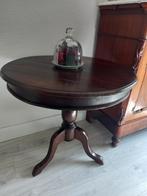 Wijntafel/bijzettafel koloniaal massief hout, Ophalen