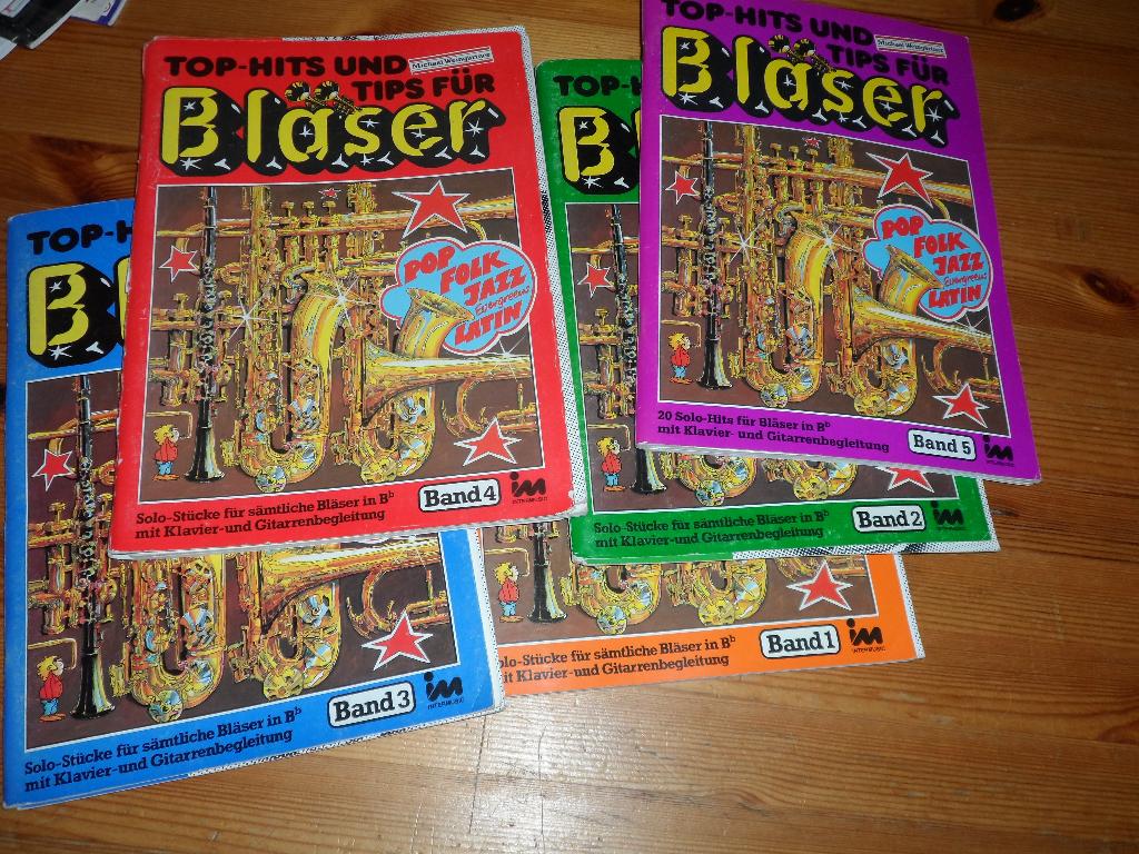 Top hits und tips fur blaser 1 t/m 5, Muziek en Instrumenten, Bladmuziek, Gebruikt, Klarinet, Ophalen of Verzenden, Artiest of Componist