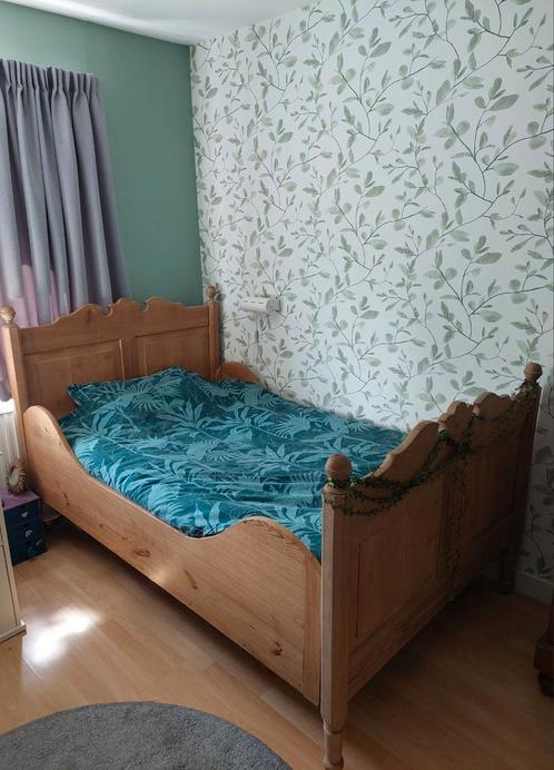 Antiek houten bed, twijfelaar, Antiek en Kunst, Antiek | Meubels | Bedden, Ophalen