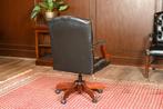 Chesterfield bureaustoel, Zwart, Ophalen of Verzenden, Zo goed als nieuw, Bureaustoel