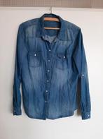 Mooie spijkerblouse maat M met drukknoopjes, Kleding | Dames, Ophalen of Verzenden, Gedragen, Maat 38/40 (M), Blauw