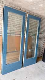 Houten Buitendeuren met Glas, Ophalen, Gebruikt, 80 tot 100 cm, Buitendeur