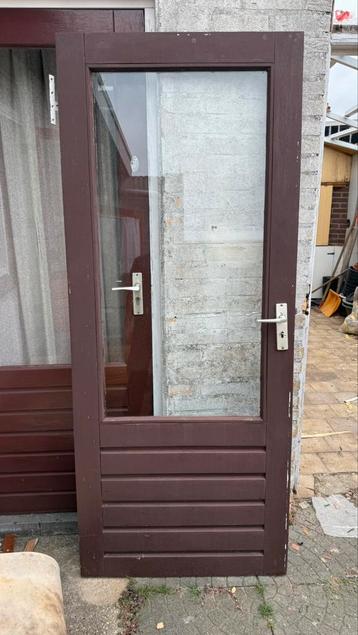 Meranti hardhouten deur met slot 201,5x83cm! beschikbaar voor biedingen