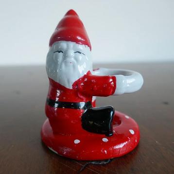 Vintage kaarshouder kerstman beschikbaar voor biedingen