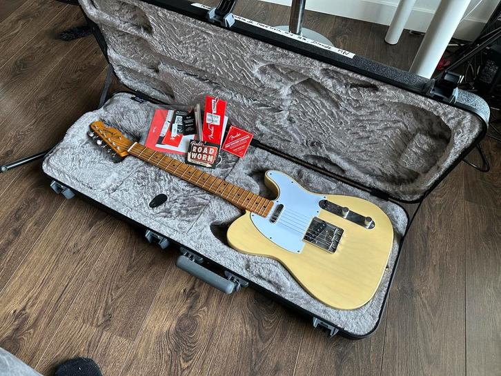 Fender Vintera Road Worn II 60s telecaster blonde, Muziek en Instrumenten, Snaarinstrumenten | Gitaren | Elektrisch, Zo goed als nieuw
