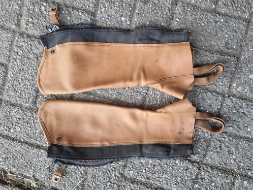 Cognac lederen chaps, Dieren en Toebehoren, Paardrijkleding, Zo goed als nieuw, Schoeisel, Dressuur, Ophalen of Verzenden