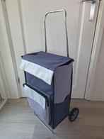 Trolley / boodschappenwagentje. Nog prima voor 2e ronde, 40 tot 60 cm, 30 cm of meer, Gebruikt, Blauw