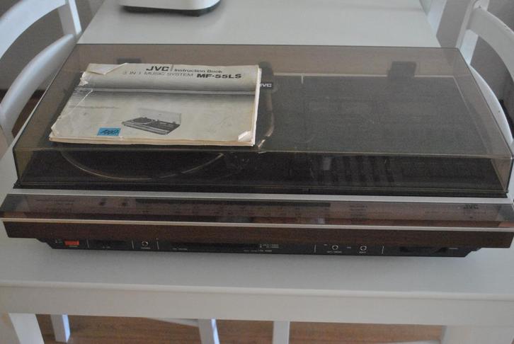 Radio, Cassette, Platenspeler, JVC, vintage, Verzamelen, Retro, Huis en Inrichting, Ophalen